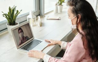 video chat with face mask